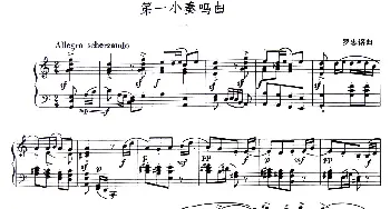 第一小奏鸣曲(钢琴谱) 罗忠镕