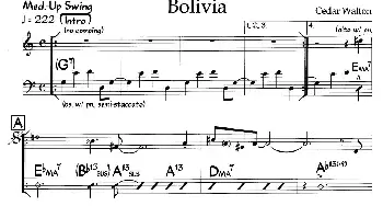 Bolivia(钢琴谱)