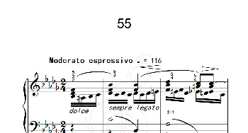 练习曲 55(钢琴谱)
