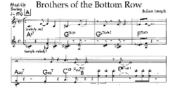 Brothers of the Bottom Row(钢琴谱)