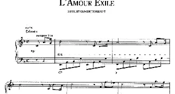 L'Amour Exils(钢琴谱)