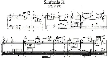 Sinfonia 11 BWV-797(钢琴谱)