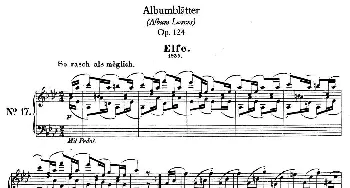 Albumblätter Op.124(钢琴谱) 罗伯特·舒曼