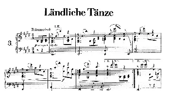 Landliche Tanzee Op.1(钢琴谱) 亚历山大·封·泽姆林斯基(Alexander von Zemlinsky）