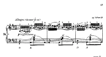 电子琴谱 |《车尔尼手风琴练习曲集》第Ⅳ册(第14——15首）