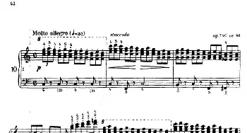 电子琴谱 |《车尔尼手风琴练习曲集》第Ⅳ册(第10——11首）