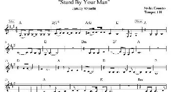 电子琴谱 | Stand By Your Man