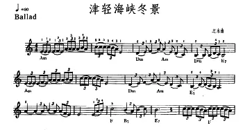 电子琴谱 | [日]津轻海峡冬景色  三木由