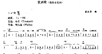 电子琴谱 | 饮酒歌(选自歌剧《茶花女》)[意]威尔第