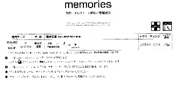 电子琴谱 | memories(双排键电子琴谱）