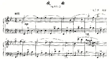 手风琴谱 | 夜曲  [波]肖邦