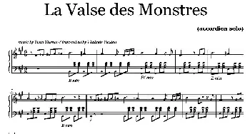 手风琴谱 | 野兽华尔兹(​La Valse Des Monstres)accord solo