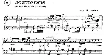 手风琴谱 | Piazzolla合集 10 J'Attends  皮亚佐拉
