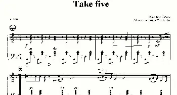 手风琴谱 | take five(休息五分钟）