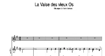 手风琴谱 | Yann Tiersen-La Valse Des Vieux Os (钢琴伴奏谱）