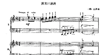手风琴谱 | 黑龙江波涛(二重奏)丘萨