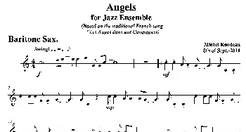 萨克斯谱 | Angels for Jazz Ensemble(上低音萨克斯分谱）