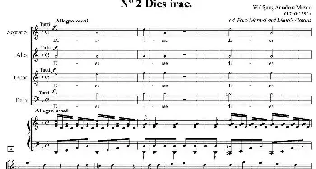 萨克斯谱 | N°2 Dies irae(萨克斯四重奏+钢琴伴奏）