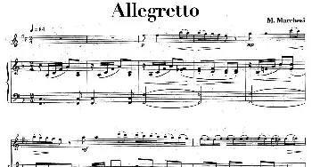 萨克斯谱 | Allegretto(中音萨克所+钢琴伴奏)M·Marchesi