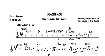 萨克斯谱 | Innocence(次中音萨克斯\高音萨克斯）