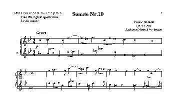 萨克斯谱 | Sonate Nr.10(二重奏）