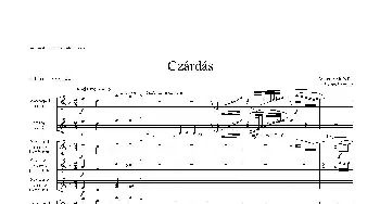 萨克斯谱 | Czardas 查尔达斯(15重奏总谱）