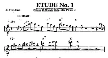 萨克斯谱 | ETUDE No.1(中音萨克斯超吹练习曲）