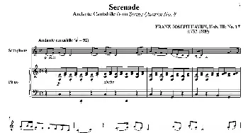 萨克斯谱 | Serenade(萨克斯+钢琴伴奏）