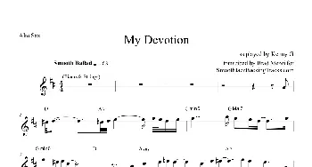 萨克斯谱 | My Devotion(中音萨克斯）