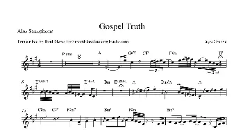 萨克斯谱 | Gospel Truth(中音萨克斯）