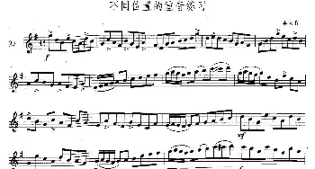 萨克斯谱 | 萨克斯练习曲合集(5—27）不同位置的重音练习  里夫丘