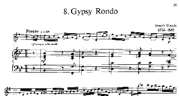 萨克斯谱 | 15首古典萨克斯独奏曲 8 Gypsy Rondo(中音萨克斯+钢琴伴奏）