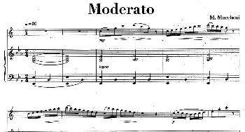 萨克斯谱 | Moderato(中音萨克所+钢琴伴奏 版本二)M·Marchesi