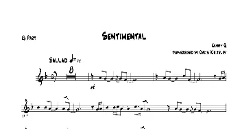 萨克斯谱 | Sentimental(Eb Part）