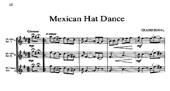 萨克斯谱 | Mexican Hat Dance(三重奏）