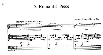 萨克斯谱 | 15首古典萨克斯独奏曲 5 Romantic Piece(中音萨克斯+钢琴伴奏）