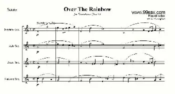 萨克斯谱 | Over The Rainbow(四重奏）