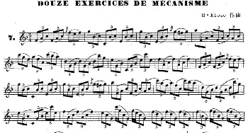 萨克斯谱 | H·Klose练习曲(douze exercices de mecanisme—7)H·Klose