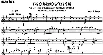 萨克斯谱 | THE DIAMOND STATE RAG(四重奏·中音萨克斯分谱）