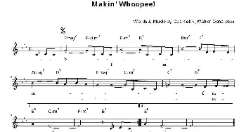 萨克斯谱 | Makin' Whoopee(爵士乐谱）