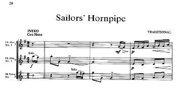 萨克斯谱 | Sailors' Hornpipe(三重奏）