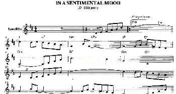 萨克斯谱 | IN A SENTIMENTAL MOOD