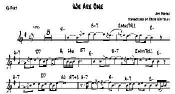 萨克斯谱 | We Are One(中音萨克斯）