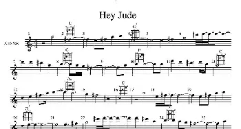 萨克斯谱 | Hey Jude