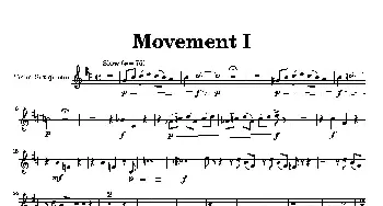 萨克斯谱 | Movement(四重奏次中音萨克斯分谱）