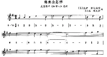 萨克斯谱 | 将来会怎样(美国电影《知情人》插曲）(线简谱对照版）