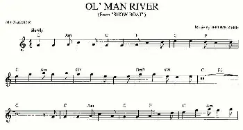 萨克斯谱 | OL'MAN RIVER