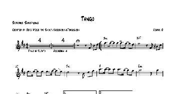 萨克斯谱 | Tango(高音萨克斯）
