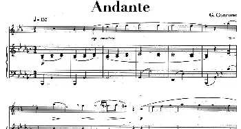 萨克斯谱 | Andante(中音萨克所+钢琴伴奏 版本一)G·Concone