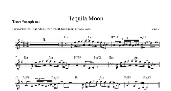 萨克斯谱 | Tequila Moon(次中音萨克斯）